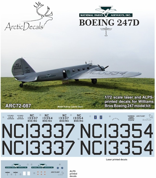 Boeing 247D (National Parks Airways) ARC72-087