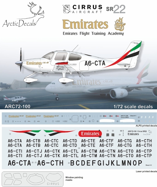 Cirrus SR22 (Emirates, Flight Training Academy) ARC72-100