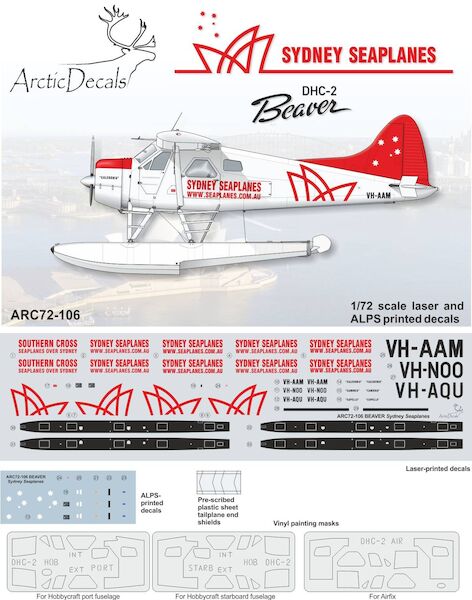 De Havilland DHC2 Beaver (Sydney Seaplanes early livery) ARC72-K05A