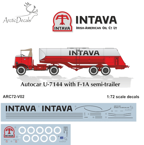 Autocar U-7144 with F1a Semi- trailer refueler (Intava - Shannon) for Airfix kit  ARC72-V02