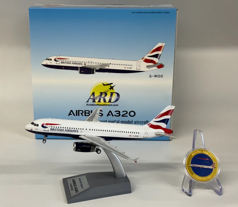ARD200 Models ARDBA137 Airbus A320-200 British Airways G-MIDO