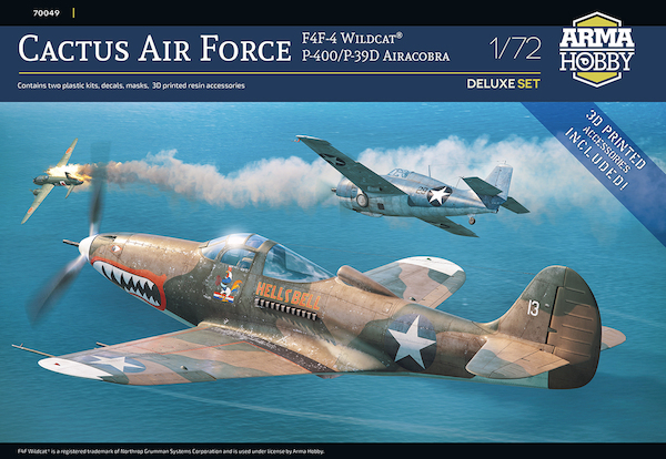 Cactus Air Force, F4F-4 Wildcat and P400/P39D Airacobra 70049