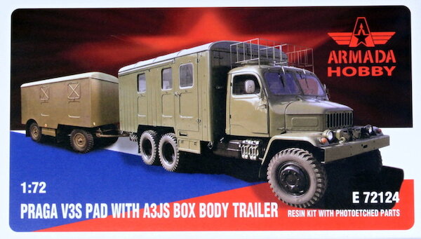 Praga V3S with A3JS Box Body Trailer E72124