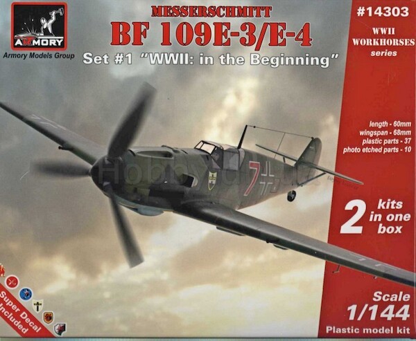 Messerschmitt Bf109E3/E4 Set 2: "WWII in the beginning (2 kits included!) 14303