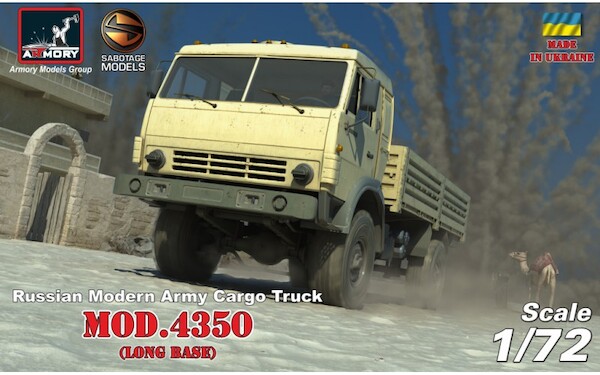 KamAZ Mod 4350 (Long Base) Modern Russian Army Cargo truck  72406