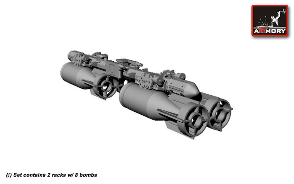 MZBD-U4T with OFAB100-120 (Soviet modern bombrack with 100kg high explosive bombs (2 racks with 8 bombs))  AR ACA4810