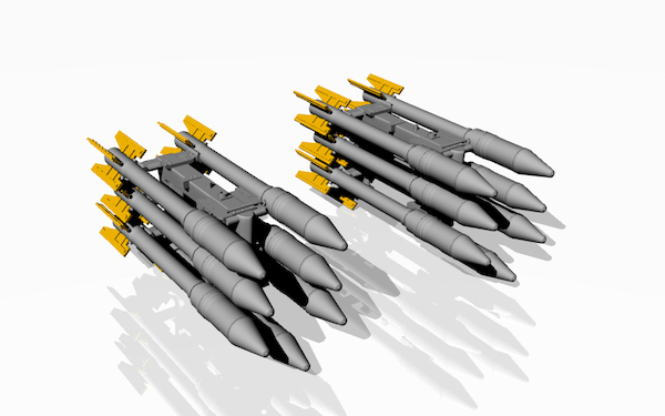 S3K unguided missiles (12x) with two PU-14U Launchers  AR ACA7278