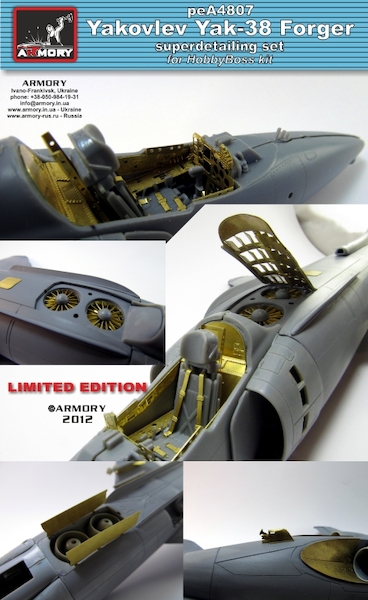 Yakovlev Yak38 Forger superdetailing set (Hobbyboss) AR PEA4807