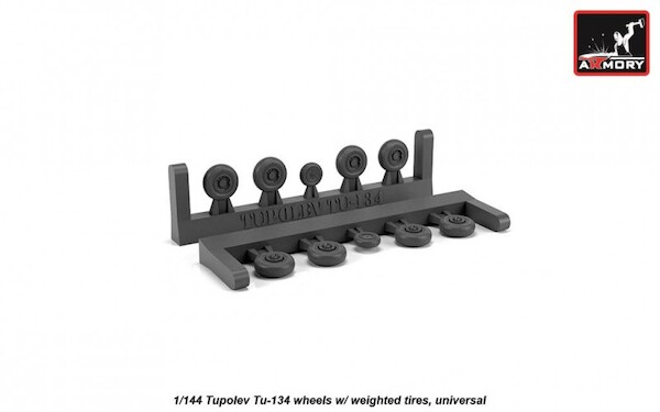 Tupolev Tu134 'Crusty" wheel set - weighted- AR AW14008