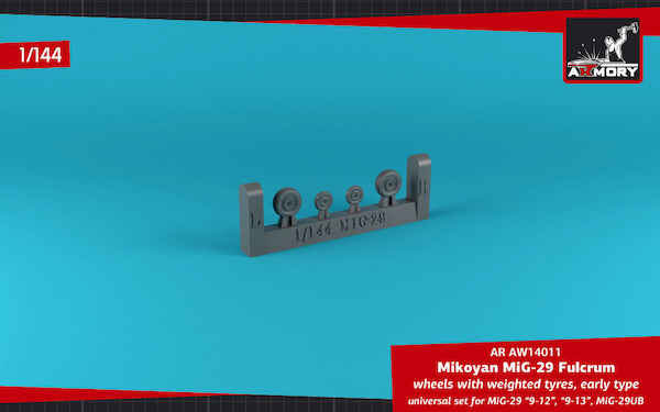 Mikoyan MiG29 Fulcrum wheel set - weighted- AR AW14011