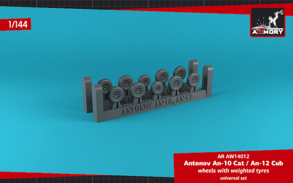 Antonov AN10/12 "Cub" wheel set  AR AW14012