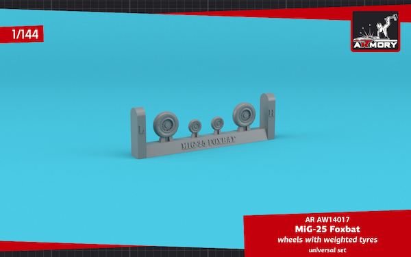 Mikoyan MiG25 "Foxbat"wheel set - weighted- AR AW14017