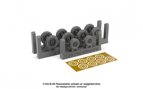 B36 Peacemaker wheel set - weighted- (Hobbycraft but may fit forthcoming Roden kit too)) AR AW14301