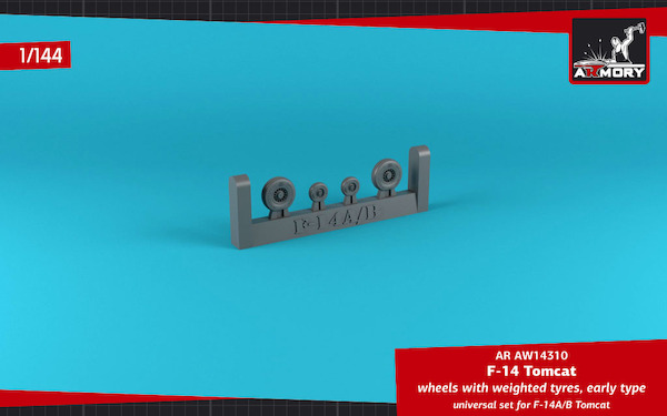 Grumman F14 Tomcat early Type wheels with weighted tires (For F14A/B)  AR AW14310