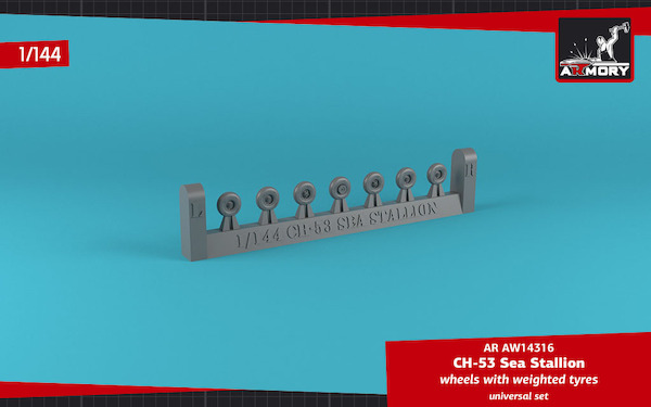 CH53 Sea Stallion wheels with weighted tires AR AW14316