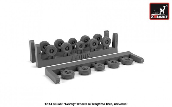 A400M Grizzly wheel set with weighted wheels  AR AW14503