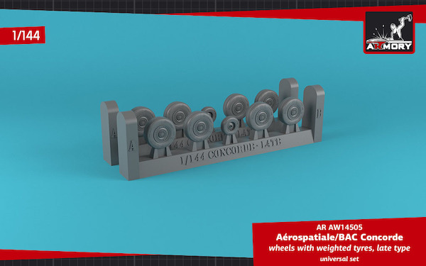 AS / BAC Concorde - wheel set -weighted- Late AR AW14505