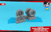 HS/BAe Harrier Early GR1, GR3, FRS1, AV8A wheel set (Airfix) AR AW24401