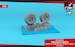 Supermarine Spitfire weighted wheels - Blocked pattern  (Airfix) AR AW24403