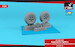 Supermarine Spitfire weighted wheels - Diamond pattern (Airfix) AR AW24404