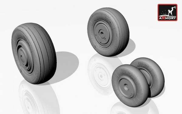 Mikoyan MiG23S/M/MS/MF/U/UB Flogger wheel set AR AW32001