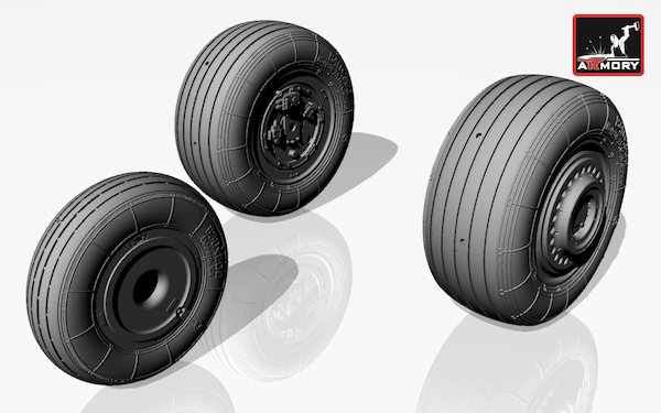 Sukhoj Su25 Frogfoot wheel set AR AW32003