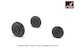 Mikoyan MiG19 "Farmer' wheel set -weighted- AR AW32012