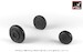 Mikoyan MiG15 "Fagot' - early -  wheel set -weighted- AR AW32013