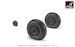 Ilyushin IL2 "Bark" early wheel set -weighted- AR AW32015