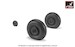 Ilyushin IL2 "Bark" early wheel set -weighted- AR AW32015