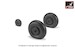 Ilyushin IL2 "Bark" Late wheel set -weighted- AR AW32016