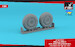 Mikoyan MiG3 wheel set with hard road tyre tread AR AW32018