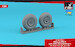 Mikoyan MiG3 wheel set with dirt road tyre tread AR AW32019