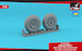 Mikoyan MiG3 wheel set with dirt road tyre tread AR AW32019