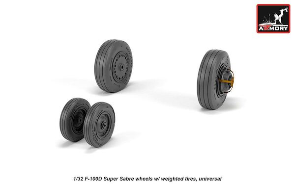F100D Super Sabre wheels with weighted tires  AR AW32303