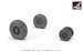 Grumman F14 Tomcat Early Type wheels with weighted tires (For F14A/B) AR AW32309