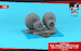 B24 Liberator / PB4Y Privateer wheels with weighted tires Type A (GY) AR AW32313