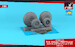 B24 Liberator / PB4Y Privateer wheels with weighted tires Type B (GY) AR AW32314