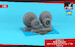 B24 Liberator / PB4Y Privateer wheels with weighted tires Type C (GS) AR AW32315
