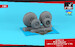 B24 Liberator / PB4Y Privateer wheels with weighted tires Type D (RA) AR AW32316
