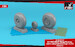 Boeing B17B-F Flying Fortress wheels with weighted tires Type B (FS) AR AW32318