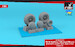 Sikorsky CH34 Sea Horse / Westland Wessex Navy version wheels with weighted tyres (Fly, Revell) AR AW32324