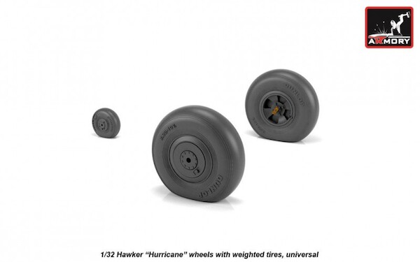 Hawker Hurricane - wheel set -weighted- AR AW32403