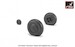 Hawker Hurricane - wheel set -weighted- AR AW32403