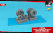 HS/BAe Harrier late (GR5, GR7, AV8B) wheel set AR AW32405