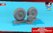 Avro Lancaster Mid type wheel set with Loaded effect (HKM/Border) AR AW32411