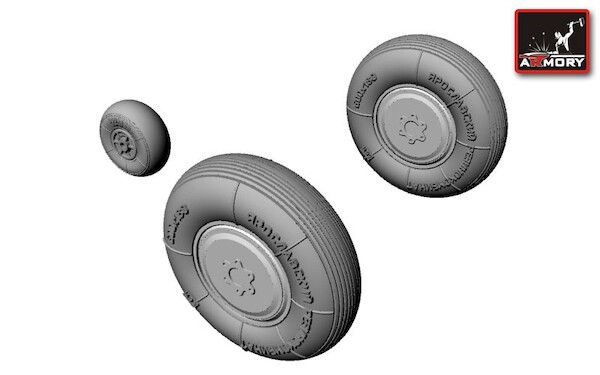 Yakovlev Yak1 wheel set  AR AW48003