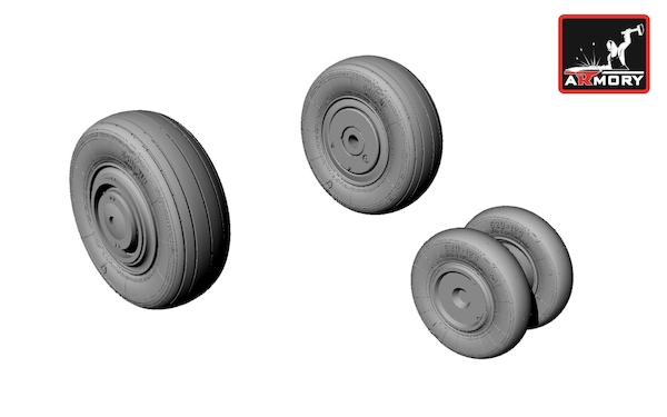 Mikoyan MiG23S/M/MS/MF/U/UB Flogger wheel set AR AW48010