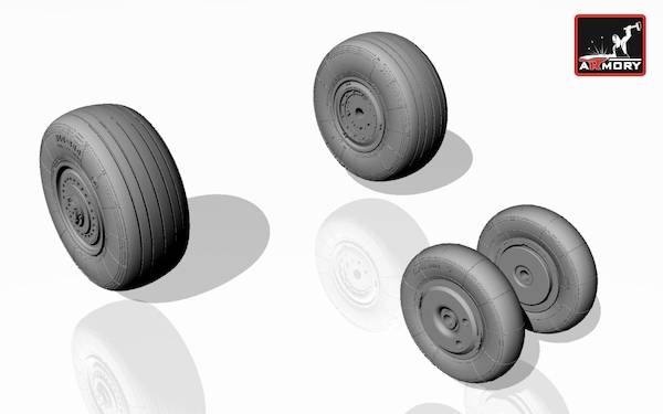 Mikoyan MiG23BM/ MiG27, MiG27M/D/K Flogger wheel set AR AW48013