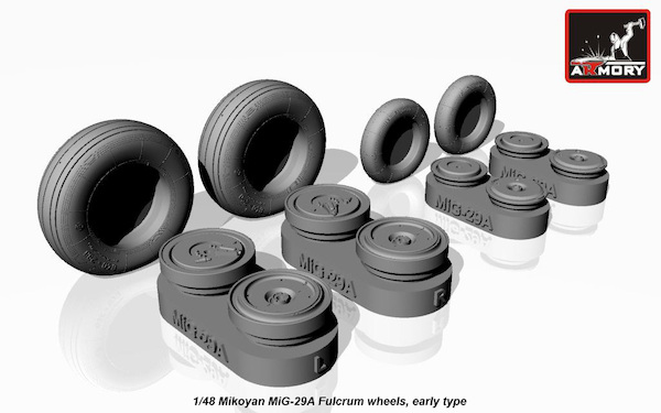 Mikoyan MiG29A/B/UB Fulcrum Wheel set (weighted)  AR AW48022